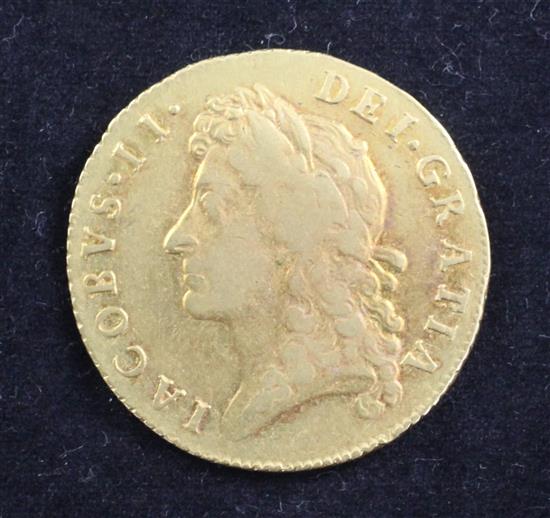 A James II gold guinea, 1685,